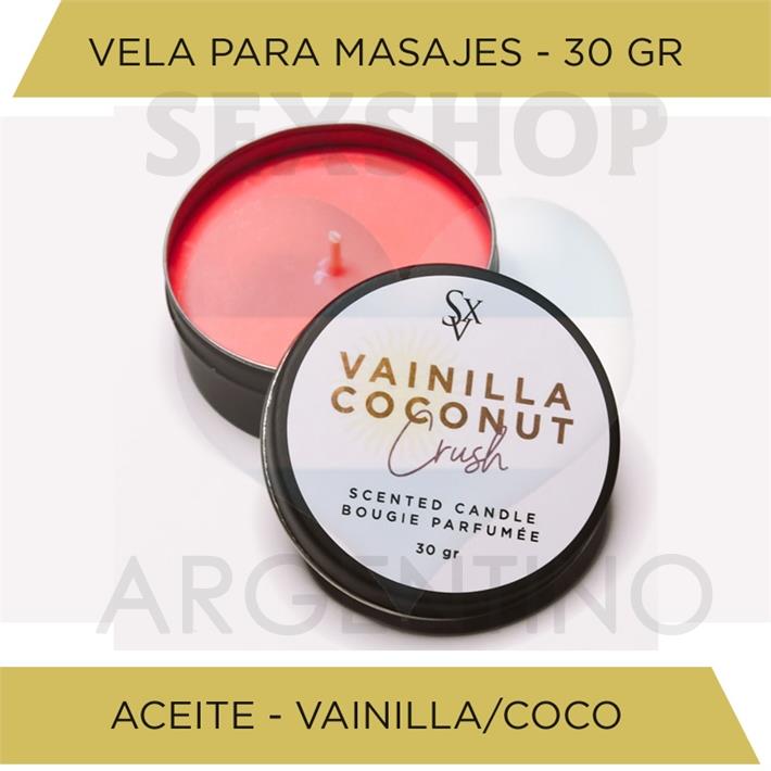 Vela para masajes aroma a vainilla 30gr